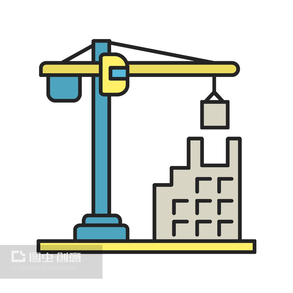 塔吊图标Tower crane icon
